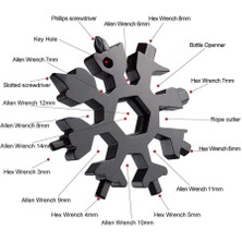 Hegi 18 Fonksiyonlu Kartanesi Altıgen Portatif Çelik Anahtar