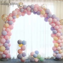 Tatlı Günler 100 Adet Makaron Balonlu Zincir Balon Seti 5 mt Zincir