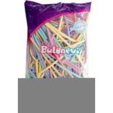 Tatlı Günler Balon Sosis Modeli Makaron Rengarenk Pakette 100 Adet