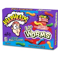 Warheads Lil Worms Candy 5 Fruity Flavors 99 G