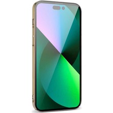 Coverzone IPhone 14 Pro Max Ile Uyumlu Kılıf Dört Köşe Renkli Sert Plastik Pixel Kapak Açık Mor