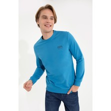 U.S. Polo Assn. Erkek Kobalt Sweatshirt 50257281-VR077