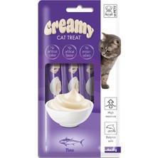 M-Pets Mpets Creamy Ton Balıklı Kedi Ödülü, 4X15GR