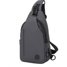 Smart Bags Gumi Kumaş Uniseks Bodybag Omuz Çantası 8654 K.gri