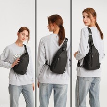 Smart Bags Gumi Kumaş Uniseks Bodybag Omuz Çantası 8654 K.gri
