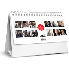 Keskin Color 2023 Yılı (13,5X20) cm Karton Üçgen Masa Takvimi Atatürk
