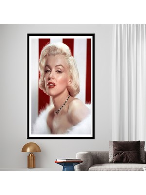 Kayra Export 1 Parça Kanvas Tablo, Marilyn Monroe, Moda Kanvas Dekor, Marilyn Monroe Kanvas Sanatı, Ünlü Kanvas S