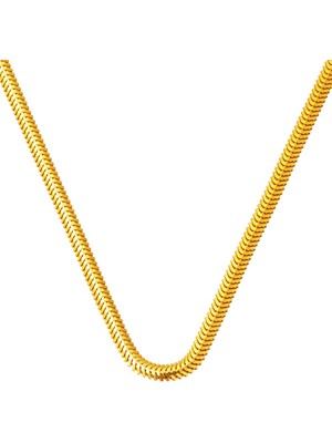 Bilezikci 45 Cm. 22 Ayar Altın Balıksırtı Zincir