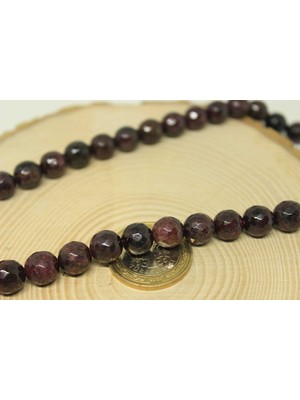 Yaşam Tohumu Lal (Granat) (Garnet) Taşı Faset Kesim 10MM/2 Adet