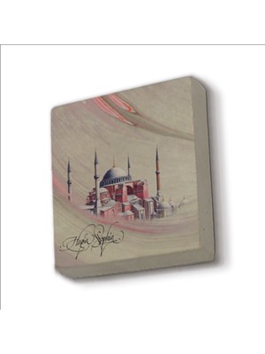 Sadrazam Ayasofya Camii Baskılı Doğaltaş  MAGNET(KRT-002)