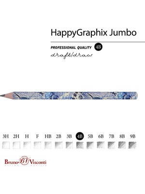 Bruno Visconti "happy Graphix" Jumbo Kurşun Kalem 4b ,3,5 Mm. Masal