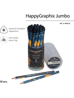 Bruno Visconti "happy Graphix" Jumbo Kurşun Kalem 4b ,3,5 Mm. Tilki