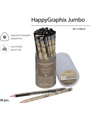 Bruno Visconti "happy Graphix" Jumbo Kurşun Kalem 4b ,3,5 Mm. Dünya Haritası