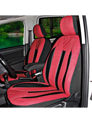 Oto Pandami Peugeot Bipper 2008-2018 Uyumlu Kırmızı Ticari Tay Tüyü Koltuk Kılıfı