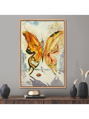 Kayra Export 1 Parça Naturel Çerçeveli Kanvas Tablo, Üreme Kanvas, Ünlü Sanat,