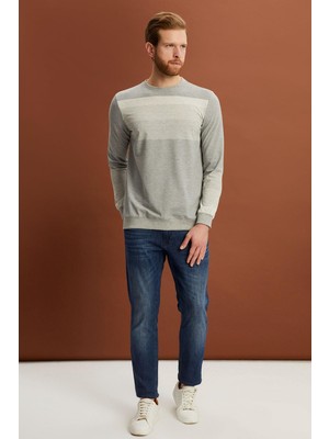 Alexander Gardi Regular Fit Bisiklet Yaka Sweatshirt (E22-72401)