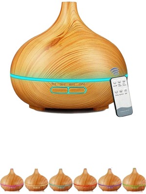 Vothoon Hava Nemlendirici 7 LED Işıklı Aromatik Oda Kokusu  550 ml Kahve Aroma Difüzörü Buhar