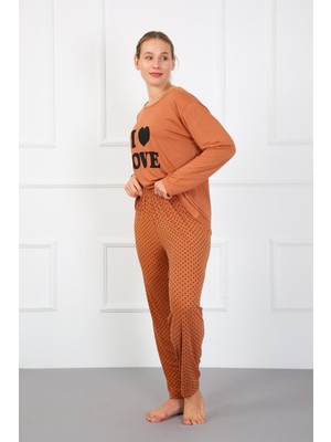 Akbeniz Kadın Büyük Beden Penye Pijama Takım 202182