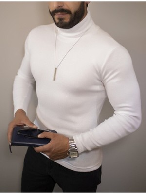 Butik Şımarık Erkek Kaskorse Balıkçı Yaka Kazak Standart Beden Sml Uyumlu