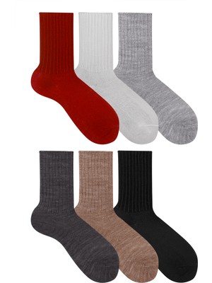 Ozzy Socks 6'lı Kışlık Kadın Yünlü Uyku Çorabı Soft Touch