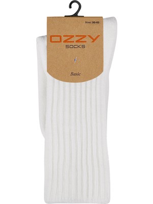 Ozzy Socks 6'lı Kışlık Kadın Yünlü Uyku Çorabı Soft Touch