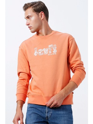 Levi's Erkek Turuncu Rahat Kesim Sweatshirt - A2826-0005