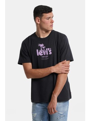 Levi's Erkek Relaxed Fit Poster Logo Erkek Tişört - 16143-0485