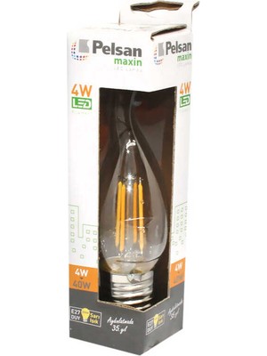 Pelsan Elektrik Pelsan 4W 6500K E27 Buji Filament Ampul 5 Adet