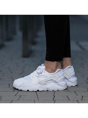 Nike Huarache Run (Gs) Kadın Beyaz Spor Ayakkabı 654275-110