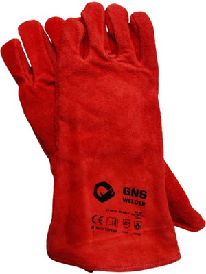 Gns Uzun Kaynakçı Eldiveni Deri