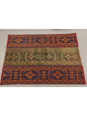 Kayra Export Eskitme Halı Türk Halısı Halı 79X107 Cm Yeşil Halı Anadolusı Yatak Odası Halı  8165