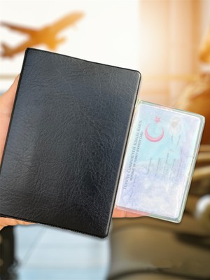 Gempo 6  Adet Su Geçirmez Pasaport Kılıfı Vinleks Deri Pasaport Kabı Pasaportluk  Ekstra Cepli Üniversal