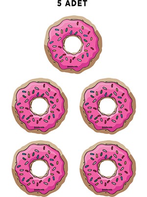 odaburada 5'li Paket Donut Tasarımlı Oto Kokusu ve Aksesuarı