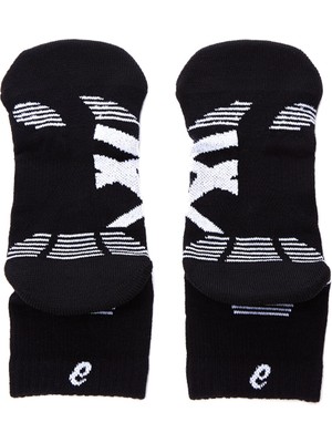 Asics 2Ppk Cushion Run Quarter Sock Unisex Siyah Koşu Çorabı 3013A800-001