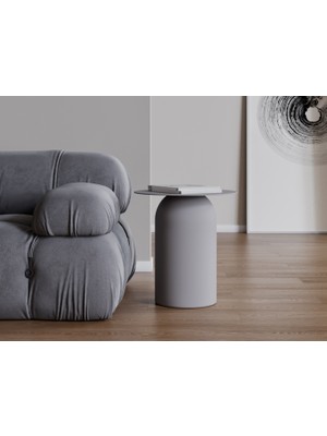 Echo Furniture Laurel Tablalı Bazalt Gri Sehpa