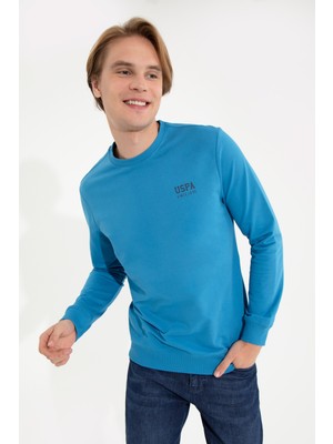 U.S. Polo Assn. Erkek Kobalt Sweatshirt 50257281-VR077