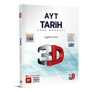 3D Yayınları AYT 2023 Tarıh Soru Bankası