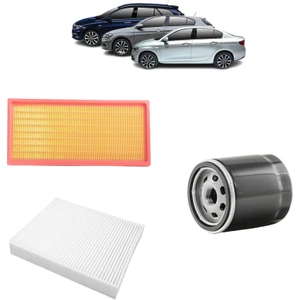 Fiat Egea 3'lü Filtre Bakım Seti 1.4 Benzili 95 Beygir 2015 Sonrası KİT1411A