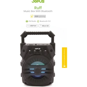 Ruff Bluetooth Hoparlör Siyah Radyolu