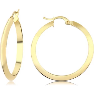 3 cm Çaplı Halka Altın Küpe