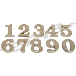 Yapışkanlı Lüx Rakam Italik Yazı Karakterli 5 cm Saten ( 1 Adet Rakam Fiyatıdır Set Değildir )