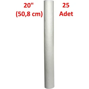 10 Mikron 25 Adet 20" Su Filtresi Sediment Filtre Tortu Filtre Su Arıtma