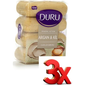 Güzellik Sabunu 4 x 70 gr Argan & Kil 3'lü Paket