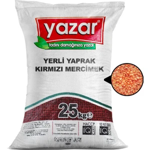 Yerli Yaprak Kırmızı Mercimek 25 kg