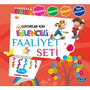 Eğlenceli Faaliyet Seti Kırmızı Kitap - 5 Yaş Üzeri