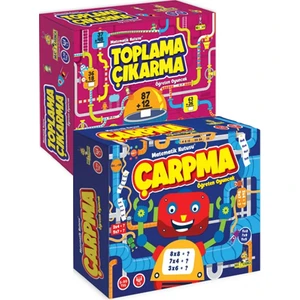 Yükselen Zeka +5 Yaş Toplama – Çıkarma – Çarpma Öğreten Oyuncak 2’li Set (Yükselen Zekâ)