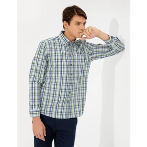 Pierre Cardin Erkek Yeşil Regular Fit Gömlek 50254710-VR054