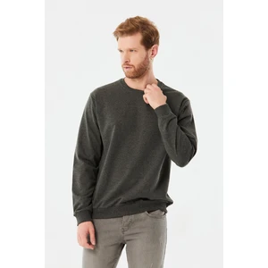 Basic Bisiklet Yaka Sweatshirt