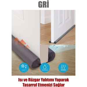 Ankaflex 1 Adet Çift Taraflı Kapı Altı Rüzgar Soğuk ve Haşere Önleyici Isı Yalıtım Süngeri