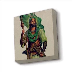 Hz. Hüseyin Tasviri Baskılı Doğaltaş  MAGNET(KRG-084)